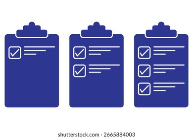 Ícone de área de transferência define vetor. ícone de pesquisa vetor logotipo sólido ilustração. checklist ícone da área de transferência vetor de clipart. eps 10