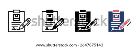 Clipboard icon sheet multiple style collection