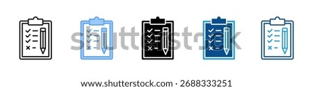 Clipboard icon sheet multiple style collection