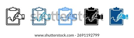 Clipboard icon sheet multiple style collection