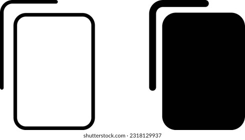 Clipboard icon sheet, simple trendy flat style line and solid Isolated vector illustration on white background. For apps, logo, websites, symbol , UI, UX, graphic and web design. EPS 10.