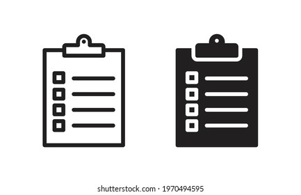 Clipboard icon, Clipboard sign vector for web site