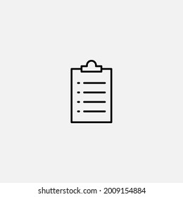 Clipboard icon sign vector,Symbol, logo illustration for web and mobile