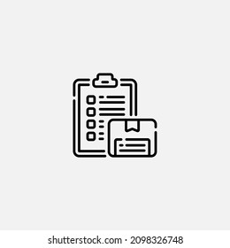 Clipboard icon sign vector,Symbol, logo illustration for web and mobile