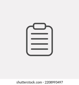 Clipboard icon sign vector,Symbol, logo illustration for web and mobile