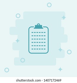 Clipboard Icon. Simple icon, blue colored icon illustration.