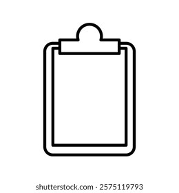 clipboard icon Simple outline illustration