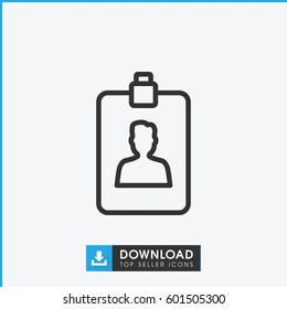 clipboard icon. simple outline clipboard vector icon. on white background.