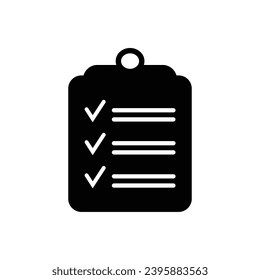 Clipboard icon. Simple vector sign