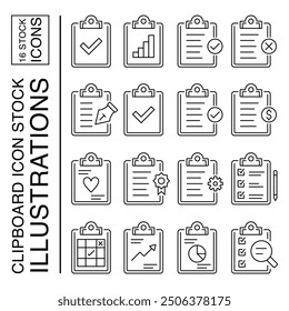 Clipboard Icon Stock Illustrations, Royalty-Free Vector Graphics and Clip Art