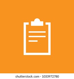 Clipboard icon, stock vector, eps10.