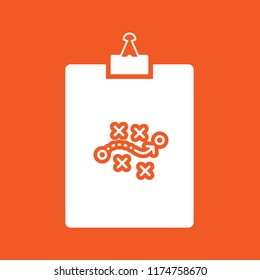 Clipboard icon, stock vector illustration, EPS10.