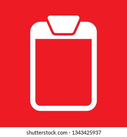 clipboard icon, stock vector illustration, EPS10.