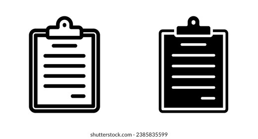 Clipboard Icon. symbol for mobile concept and web design. vector illustration