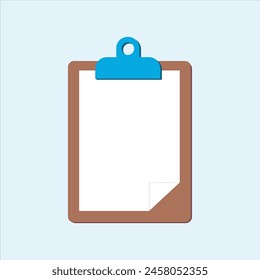 Clipboard Icon symbol for taking notes, educational and business purposes