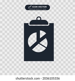 Clipboard icon symbol template for graphic and web design collection logo vector illustration