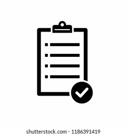 Clipboard icon Symbol vector