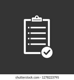 Clipboard icon Symbol vector
