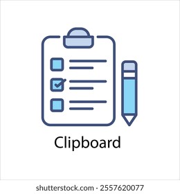 Clipboard Icon Symbol vector graphics.