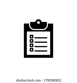 Clipboard icon symbol vector isolated on white background