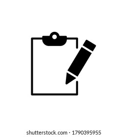 Clipboard icon symbol vector isolated on white background