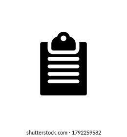Clipboard icon. Symbol vector on white background.