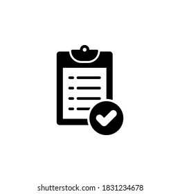 Clipboard icon symbol vector on white background