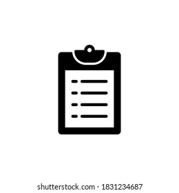 Clipboard icon symbol vector on white background