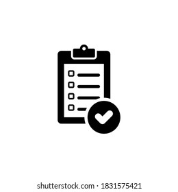 Clipboard icon symbol vector on white background