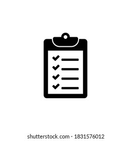 Clipboard icon symbol vector on white background