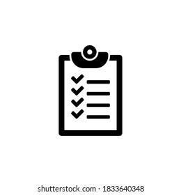 Clipboard icon symbol vector on white background