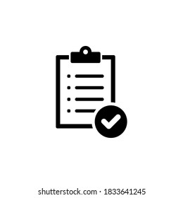 Clipboard icon symbol vector on white background