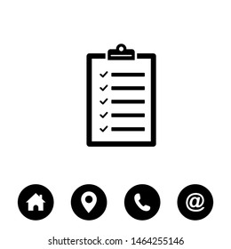 Clipboard icon Symbol vector, Clipboard  sign vector