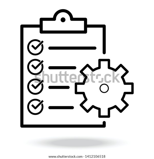 Clipboard Icon Task Done Signed Approved Stock Vector (Royalty Free ...