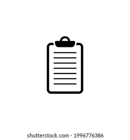 Clipboard icon. Task, exam icon in trendy flat design