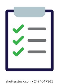 Clipboard icon. Task line icon symbol vector illustration. Document isolated flat icon for application and info-graphic. Point vector icon for websites and mobil. Task management to do checklist.