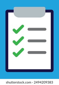 Clipboard icon. Task line icon symbol vector illustration. Document isolated flat icon for application and info-graphic. Point vector icon for websites and mobil. Task management to do checklist.