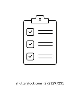 Tasktracker-Symbol in der Zwischenablage. Vektorgrafik einzeln.