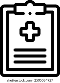 clipboard icon. Thin Linear Style Design Isolated On White Background