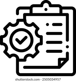 clipboard icon. Thin Linear Style Design Isolated On White Background