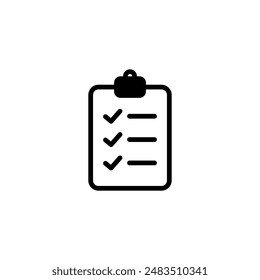 Clipboard icon. Todo list icon. 