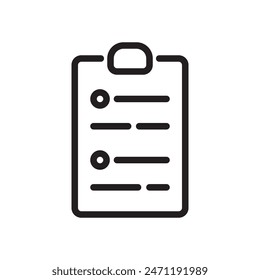 Clipboard Icon In Trendy Design Vector Eps 10, Editable Stroke
