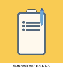 Clipboard icon vector