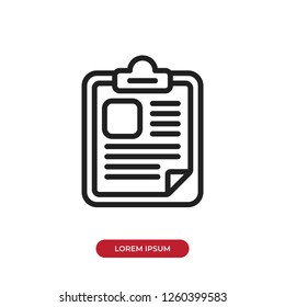 Clipboard icon vector