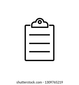 clipboard icon vector 