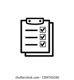 clipboard icon vector 