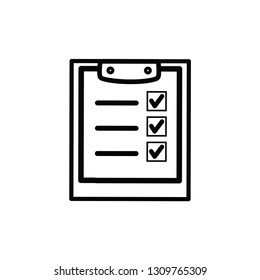 clipboard icon vector 