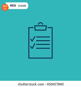 Clipboard icon Vector.
