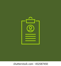  Clipboard icon Vector. 