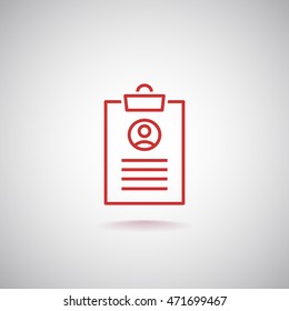  Clipboard icon Vector. 